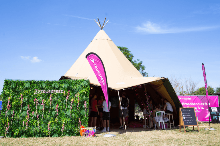 The Truespeed tent set up a Valleyfest. We were proud to supply Wi-Fi to all of the local stands and meet lots of our customers