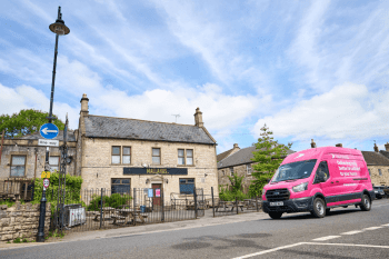 Truespeed van in Midsomer Norton