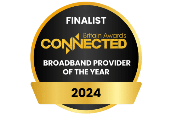 We are delighted to be nominated for Broadband provider of the year