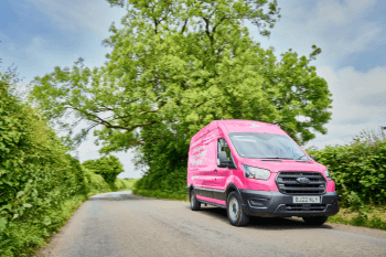 Truespeed engineer driving in the rural UK